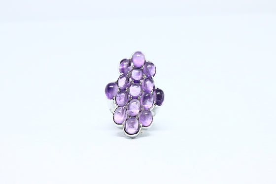 Silver ring  with amethyst