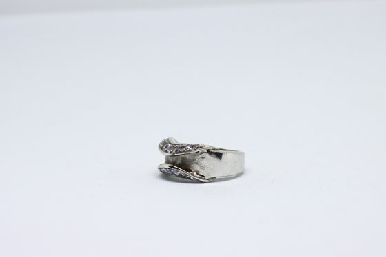 Silver Ring with zircons