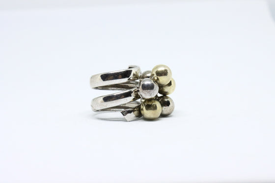 Silver Gold Plated Ring