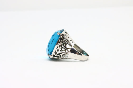 Silver Ring with gemstone