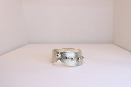 Silver Mad Cuff Bracelet