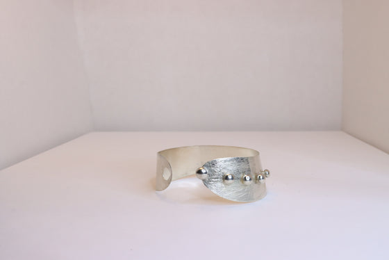 Silver Mad Cuff Bracelet