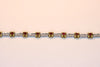 Gold Tennis Bracelet with diamonds and rubies