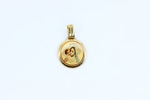  Gold Charm Oval Saint Mary