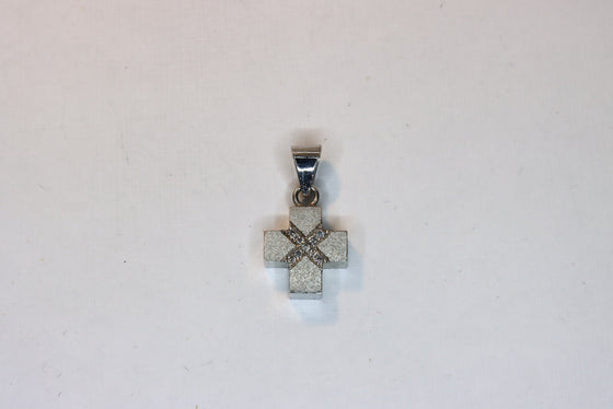 White Gold Cross with diamonds