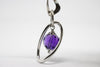 Silver Earring with amethyst