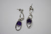 Silver Earring with amethyst