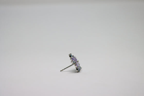 Silver Earring with amethyst