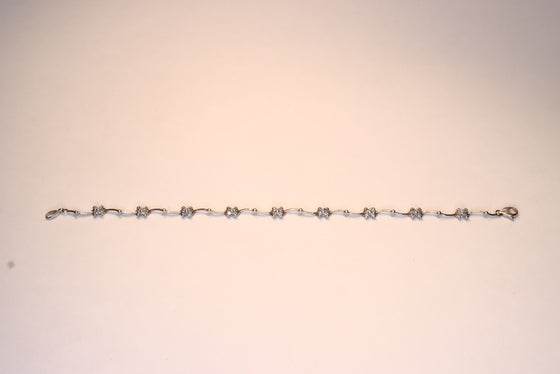 White Gold Tennis Bracelet with diamonds