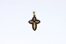  Gold Cross with garnet